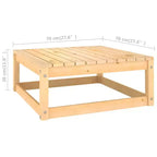 vidaXL Set Salotto da Esterno 4 pz con Cuscini Legno Pino Massello - Naturale Sì