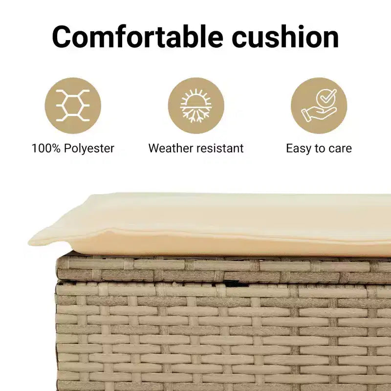 vidaXL Set Divani da Giardino 6 pz con Cuscini in Poly Rattan, Divano Sezionale Modulare da Esterno, Vari Colori/Modelli