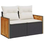 vidaXL Set Divani da Giardino 6 pz con Cuscini in Poly Rattan, Divano Sezionale Modulare da Esterno, Vari Colori/Modelli