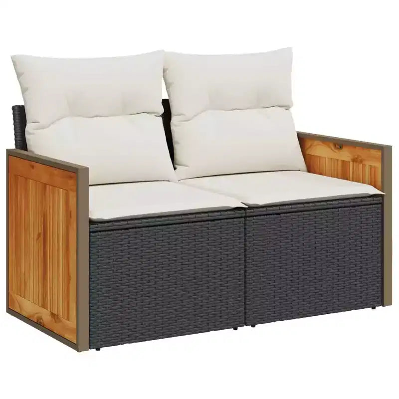 vidaXL Set Divani da Giardino 6 pz con Cuscini in Poly Rattan, Divano Sezionale Modulare da Esterno, Vari Colori/Modelli