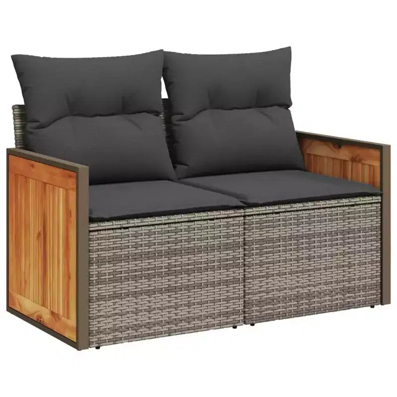 vidaXL Set Divani da Giardino 6 pz con Cuscini in Poly Rattan, Divano Sezionale Modulare da Esterno, Vari Colori/Modelli