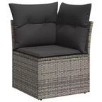 vidaXL Set Divani da Giardino 6 pz con Cuscini in Poly Rattan, Divano Sezionale Modulare da Esterno, Vari Colori/Modelli