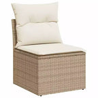 vidaXL Set Divani da Giardino 6 pz con Cuscini in Poly Rattan, Divano Sezionale Modulare da Esterno, Vari Colori/Modelli