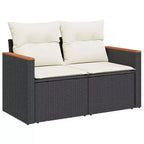 vidaXL Set Divani da Giardino 6 pz con Cuscini Beige in Polyrattan