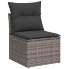 vidaXL Set Divani da Giardino 6 pz con Cuscini Beige in Polyrattan