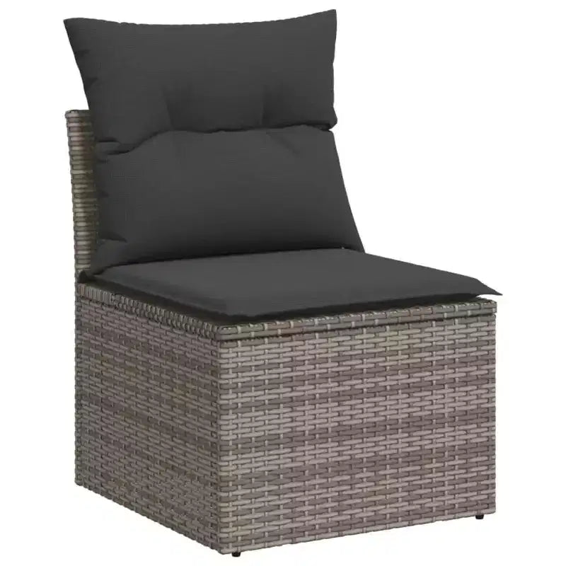 vidaXL Set Divani da Giardino 6 pz con Cuscini Beige in Polyrattan
