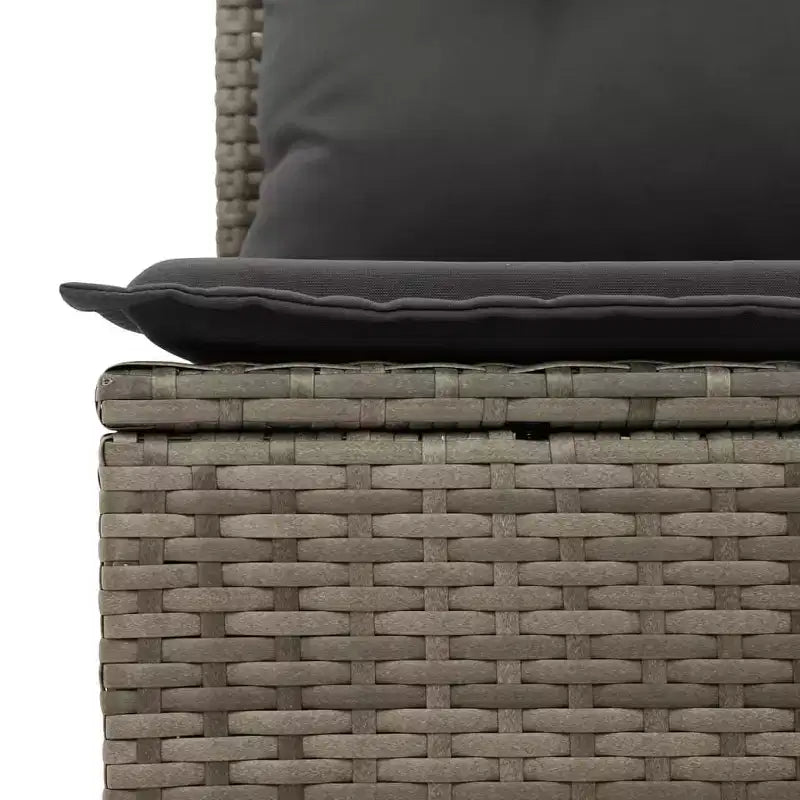 vidaXL Set Divani da Giardino 6 pz con Cuscini Beige in Polyrattan
