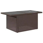 vidaXL Set Divani da Giardino con Cuscini e Tavolino Polyrattan