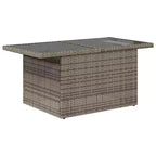 vidaXL Set Divani da Giardino con Cuscini e Tavolino Polyrattan