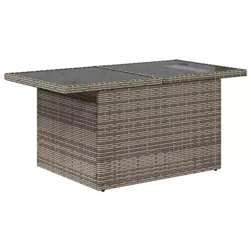 vidaXL Set Divani da Giardino con Cuscini e Tavolino Polyrattan