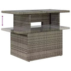 vidaXL Set Divani da Giardino con Cuscini e Tavolino Polyrattan