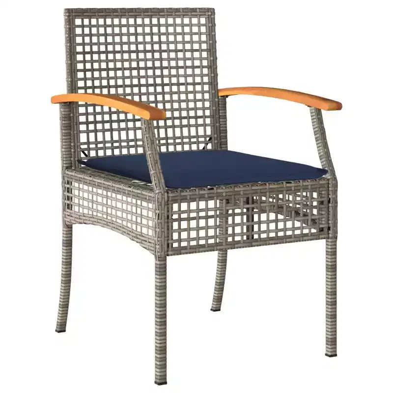 vidaXL Set da pranzo da esterni in rattan PE, 5 pezzi, 4 persone