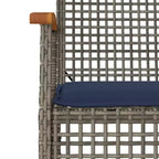 vidaXL Set da pranzo da esterni in rattan PE, 5 pezzi, 4 persone