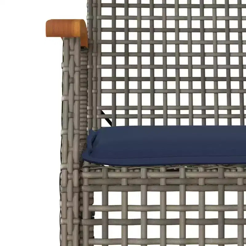 vidaXL Set da pranzo da esterni in rattan PE, 5 pezzi, 4 persone