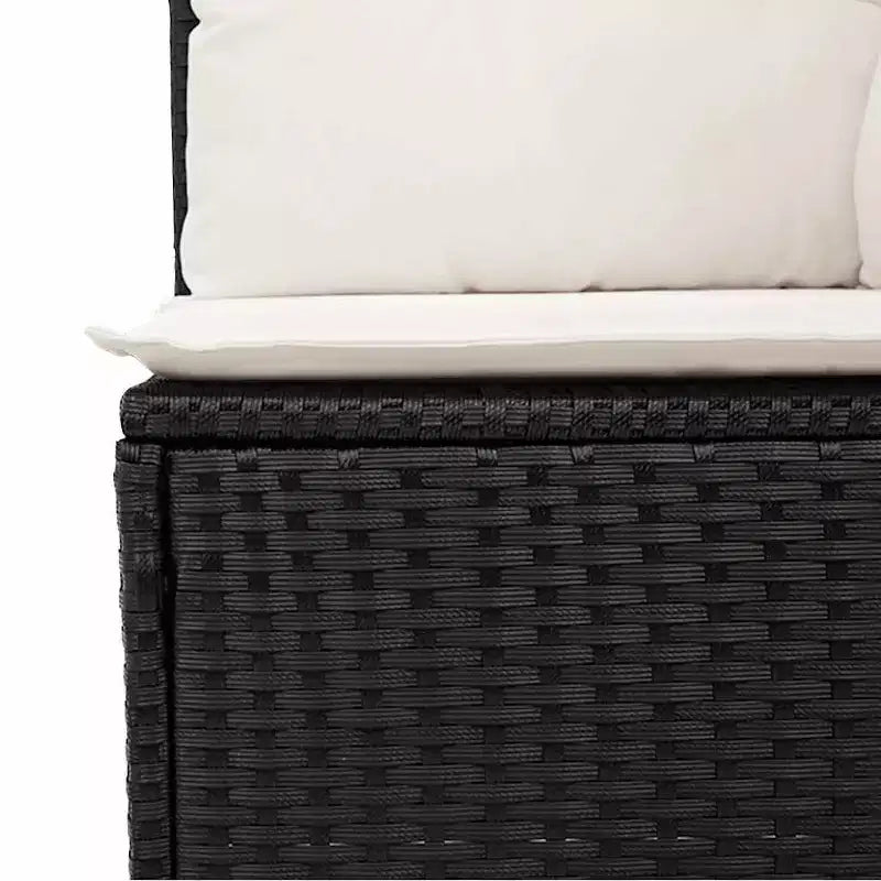 vidaXL Set divani da giardino in rattan PE Piedini regolabili
