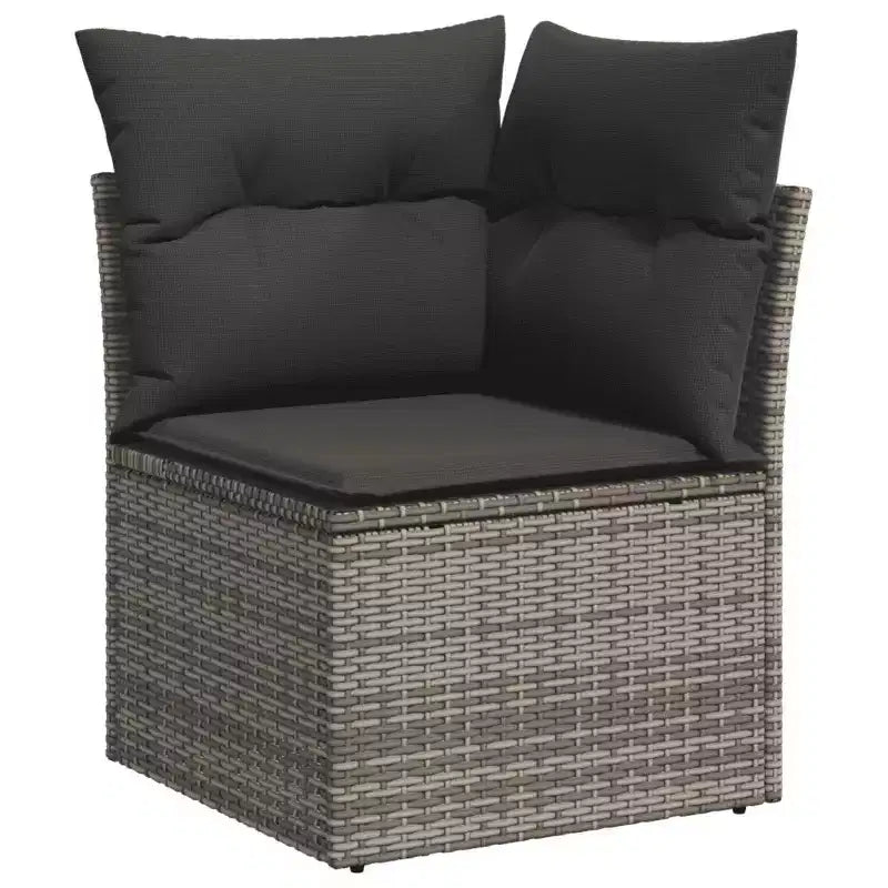 Set Divani da Giardino vidaXL con Cuscini in Polirattan e Acacia