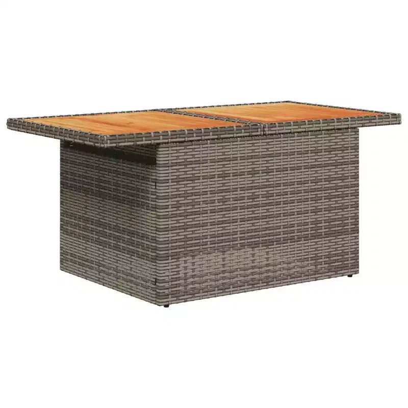Set Divani da Giardino vidaXL con Cuscini in Polirattan e Acacia