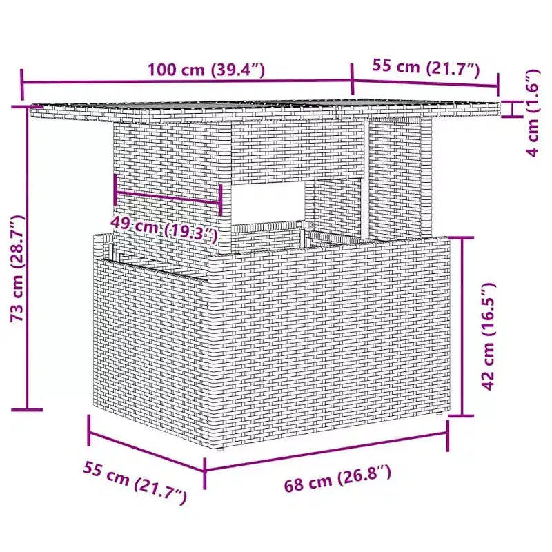 vidaXL Set Divani da Giardino Modulari con Cuscini - Mobili in Polyrattan