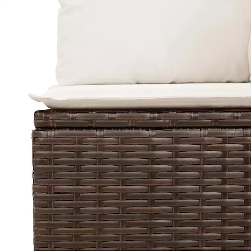 vidaXL Set Divani da Giardino Modulari con Cuscini - Mobili in Polyrattan