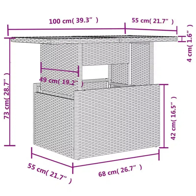 vidaXL Set Divani da Giardino Modulari con Cuscini - Mobili in Polyrattan