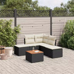 vidaXL Salotto da Giardino con Cuscini in Polyrattan