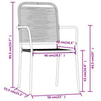 vidaXL Set da pranzo da giardino Set da esterno Tavolo e sedie da giardino