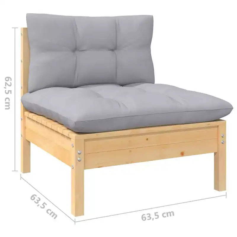 vidaXL Set Divani da Giardino Modulari con Cuscini in Diversi Colori