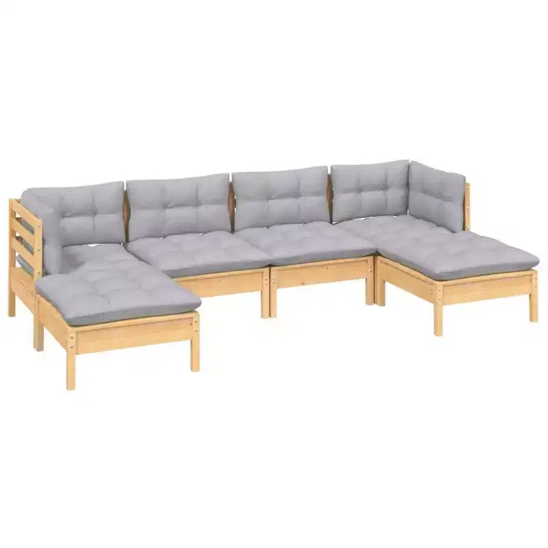 vidaXL Set Divani da Giardino Modulari con Cuscini in Diversi Colori