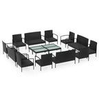vidaXL Patio Lounge Set Set of 16
