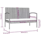 vidaXL Set Salotto da Giardino 16 pz