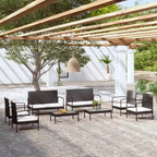 vidaXL Set Salotto da Giardino 16 pz