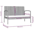 vidaXL Set Salotto da Giardino 16 pz