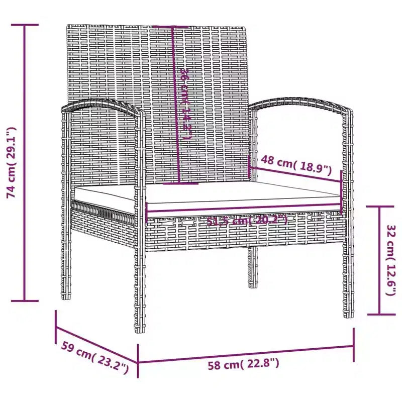 vidaXL Set Salotto da Giardino 16 pz
