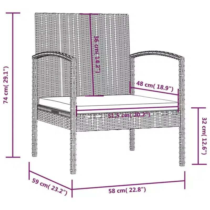 vidaXL Set Salotto da Giardino 16 pz