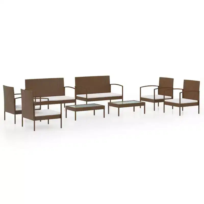vidaXL Set Salotto da Giardino 16 pz