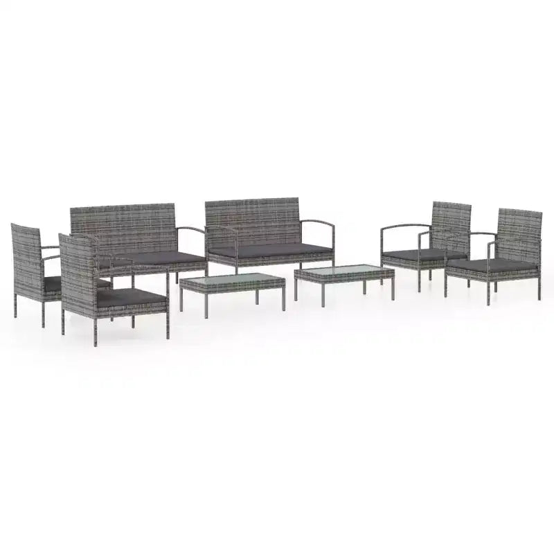 vidaXL Set Salotto da Giardino 16 pz