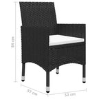vidaXL Trendy set da pranzo da giardino in colori diversi
