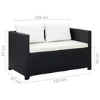 Set da salotto da giardino vidaXL con cuscini in diversi colori
