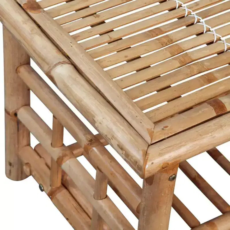 vidaXL Set Salotto da Giardino Sezionale da Esterno con Cuscini in Bambù