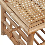 vidaXL Set Salotto da Giardino Sezionale da Esterno con Cuscini in Bambù