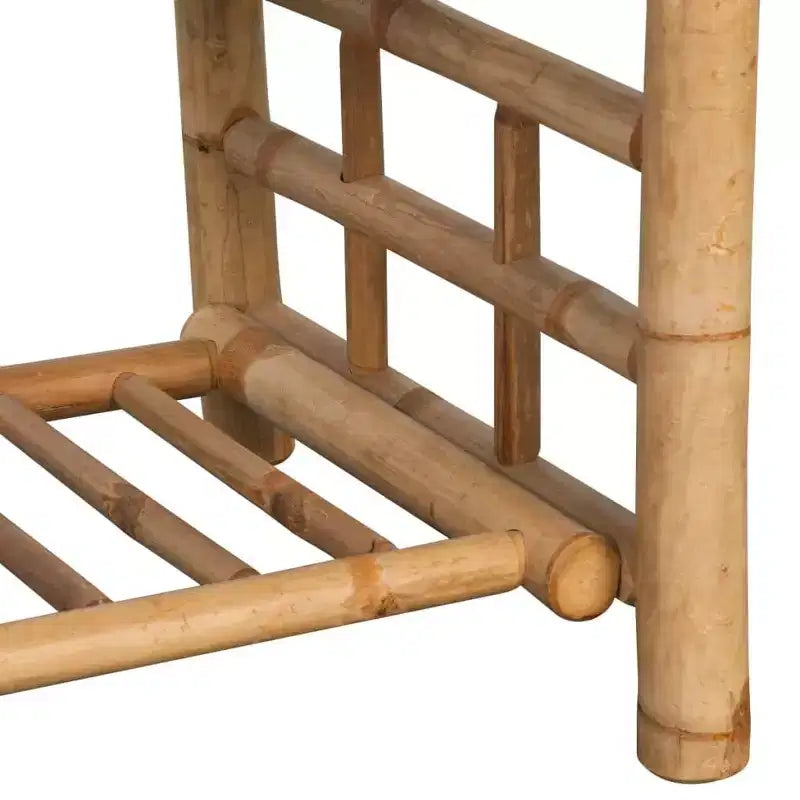 vidaXL Set Salotto da Giardino Sezionale da Esterno con Cuscini in Bambù