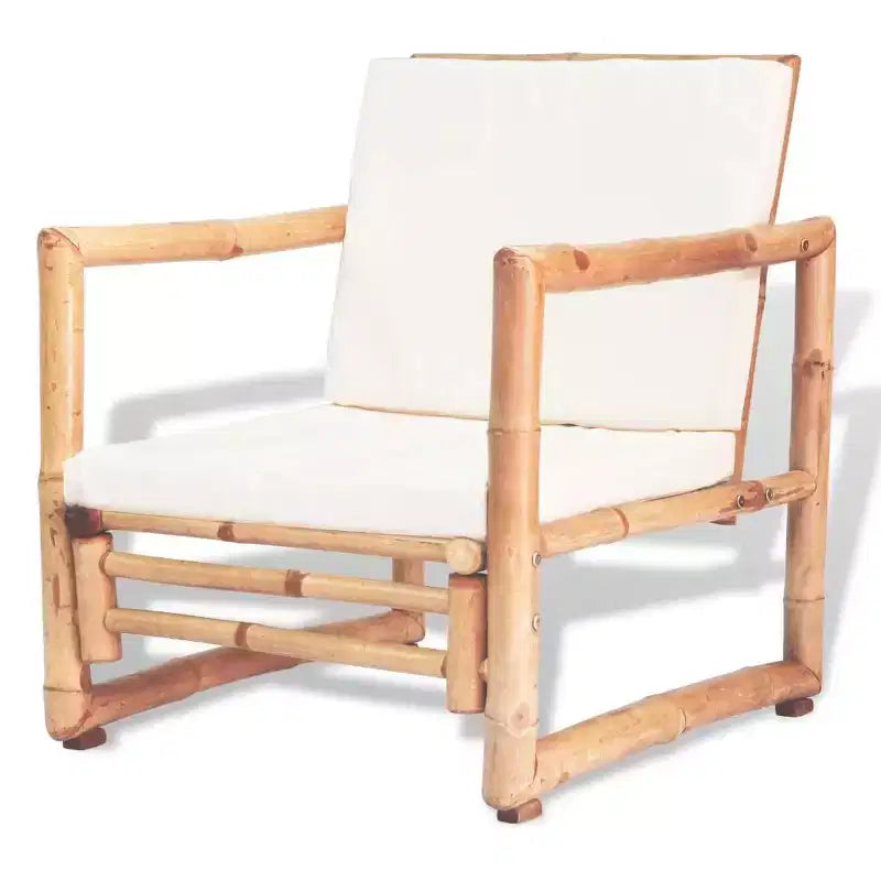vidaXL Set Salotto da Giardino Sezionale da Esterno con Cuscini in Bambù
