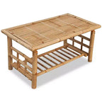 vidaXL Set Salotto da Giardino Sezionale da Esterno con Cuscini in Bambù