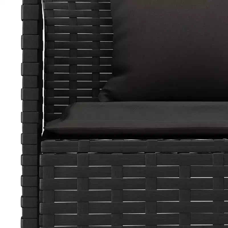 vidaXL Set da pranzo da giardino con cuscini, set per conversazione in 2 pezzi, rattan sintetico