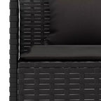 vidaXL Set da pranzo da giardino con cuscini, set per conversazione in 2 pezzi, rattan sintetico