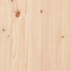 vidaXL Set divano da giardino in legno naturale di pino massiccio