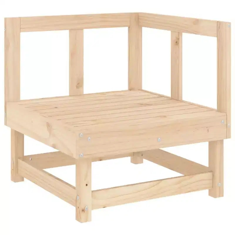vidaXL Salotto da Giardino Set Mobili da Esterno in Pino Massello