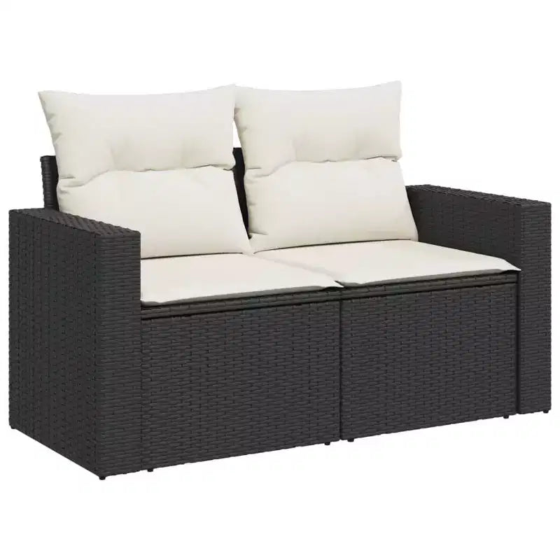 Set Divano da Giardino Modulare vidaXL in Polyrattan con Cuscini
