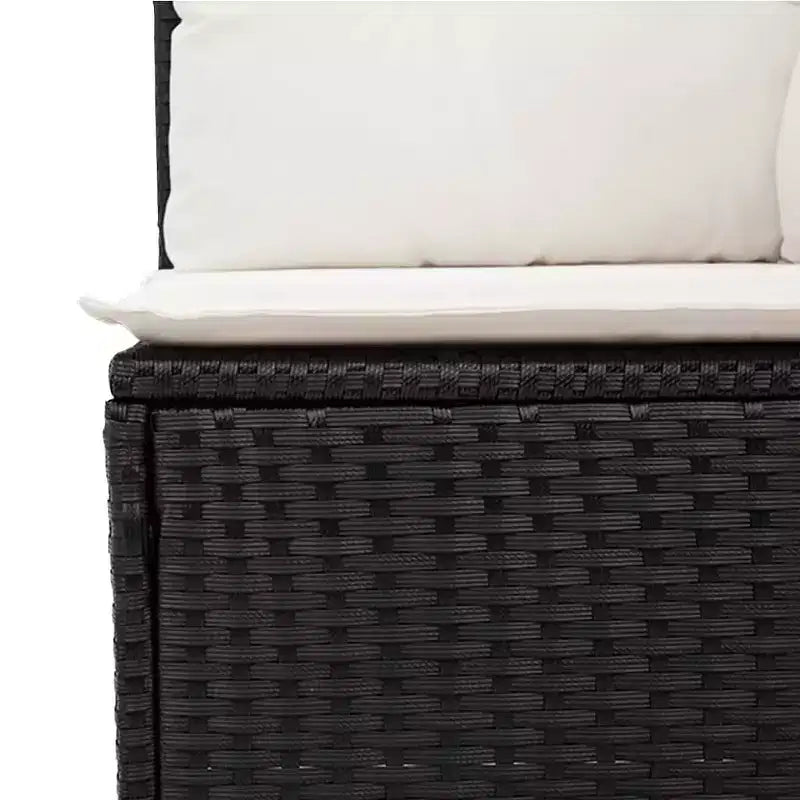 Set Divano da Giardino Modulare vidaXL in Polyrattan con Cuscini