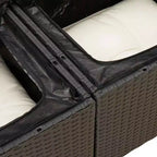Set Divano da Giardino Modulare vidaXL in Polyrattan con Cuscini